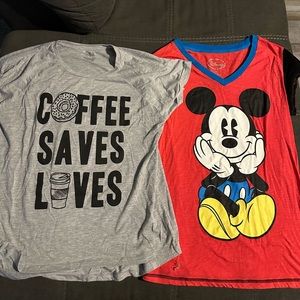 Two short sleeve shirts